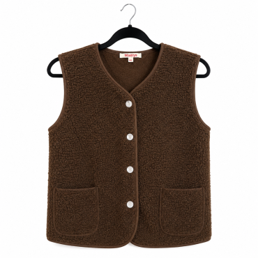 Gilet sans manche marron 36€
