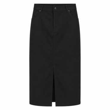 jupe longue noir droite 29€