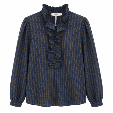 Chemisier vichy bleu 42€