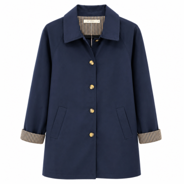 Trench long bleu marine 69€